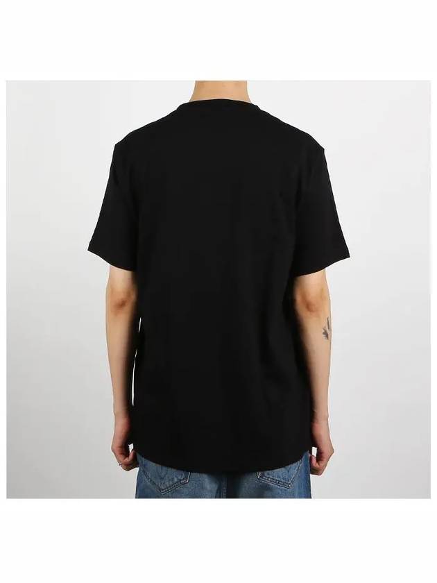 Anagram Crew Neck Cotton Short Sleeve T-Shirt Black - LOEWE - BALAAN 5