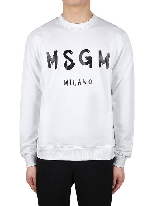 Milano Logo Print Sweatshirt White - MSGM - BALAAN 2