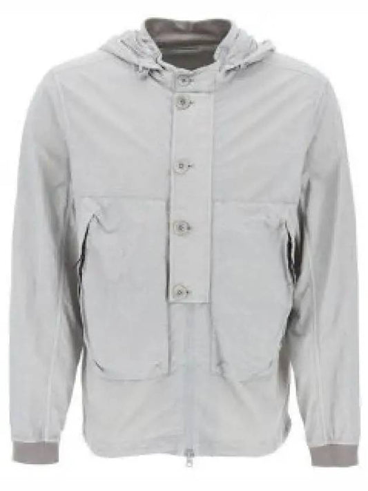 Flatt Nylon Goggle Over Long Sleeve Shirt Grey - CP COMPANY - BALAAN 2