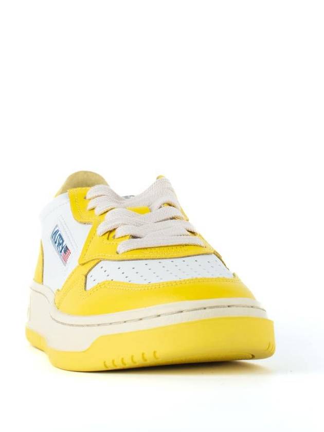 Medalist two-tone low-top sneakers yellow white - AUTRY - BALAAN 3