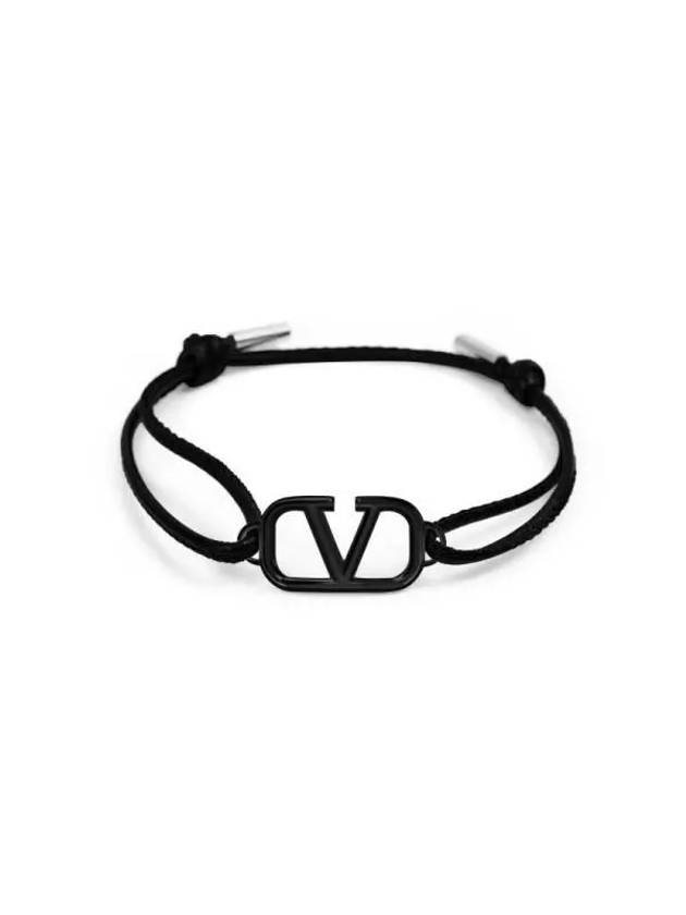 Valentino 4Y2J0Q15 CVJ 0NO J0Q15 Garavani V logo leather bracelet - RED VALENTINO - BALAAN 2