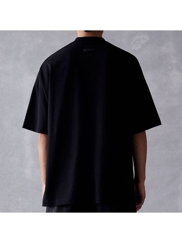 Double black V neck t shirt men - FEAR OF GOD ESSENTIALS - BALAAN 6