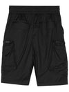 Elastic Waistband Cargo Shorts Black - MOOSE KNUCKLES - BALAAN 3