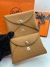 Calvi Duo Card Wallet Brown - HERMES - BALAAN 2