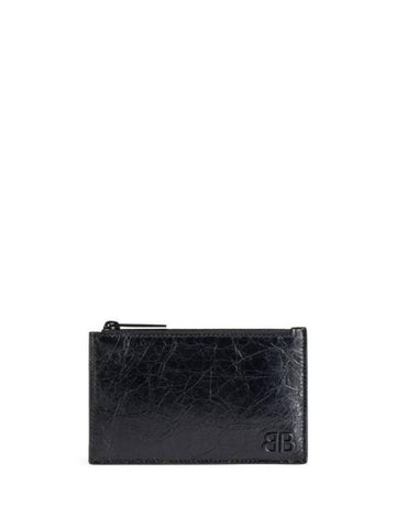 Monaco Long Coin Card Wallet Black - BALENCIAGA - BALAAN 1