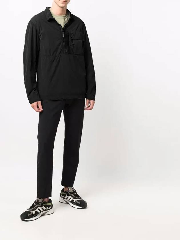 Men's Flat Nylon Lens Over Anorak Black - CP COMPANY - BALAAN 5