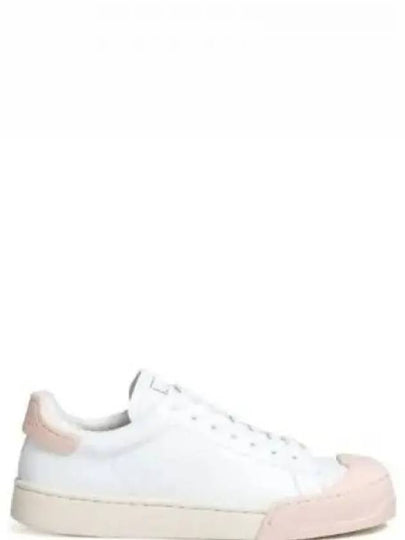 Dada Bumper Logo Low Top Sneakers White Pink - MARNI - BALAAN 2