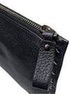 Women s SY2P056 Black Leather Rockstud Clutch - VALENTINO - BALAAN 5