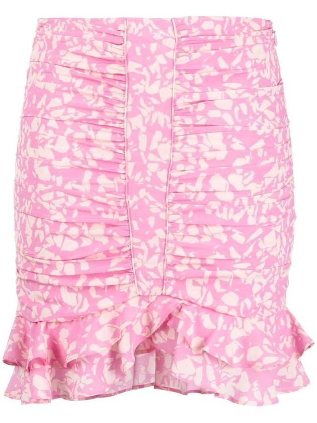 PINK SILK BLEND SKIRT JU0009FAA1J02I40PK - ISABEL MARANT - BALAAN 1