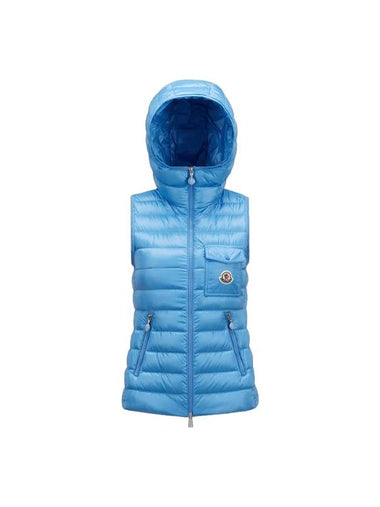 Glygos Down Vest Sky Blue - MONCLER - BALAAN 1