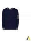 4 Bar Stripe Crewneck Knit Top Navy - THOM BROWNE - BALAAN 2