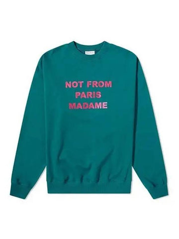 Drold Monsieur Sweatshirt Logo Green - DROLE DE MONSIEUR - BALAAN 1