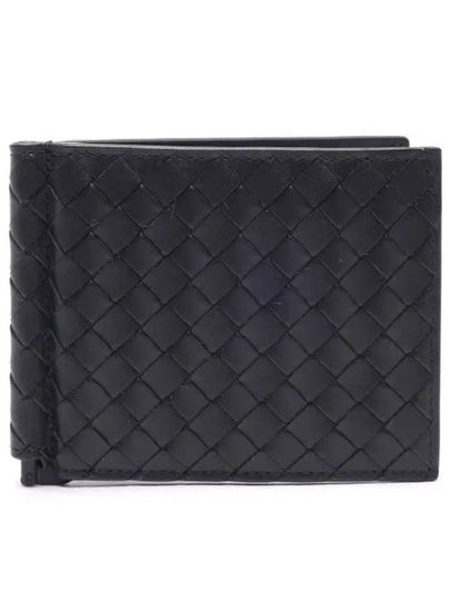 Intrecciato Money Clip Card Wallet Black - BOTTEGA VENETA - BALAAN 2