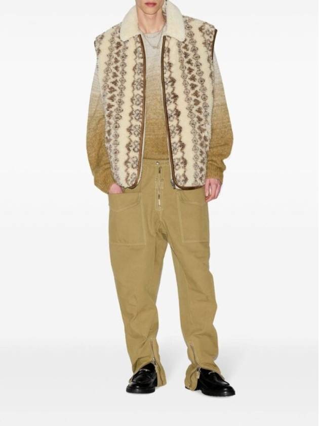 Max Print Shearling Vest Ecru Brown - ISABEL MARANT - BALAAN 4