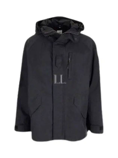 EKD Print Nylon Hooded Parka Black - BURBERRY - BALAAN 2