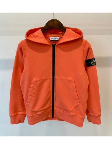 Kids Hooded Zip Up 811660720 V0032 Orange 8A - STONE ISLAND - BALAAN 1