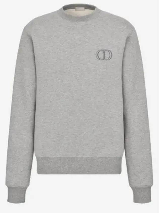 CD Icon Cotton Sweatshirt Grey - DIOR - BALAAN 2