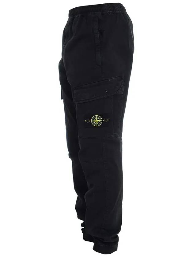 Men's Wappen Patch Straight Pants Black - STONE ISLAND - BALAAN 5