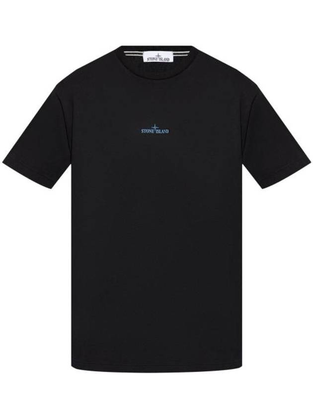 Stamp One Print Short Sleeve T-Shirt Black - STONE ISLAND - BALAAN 1