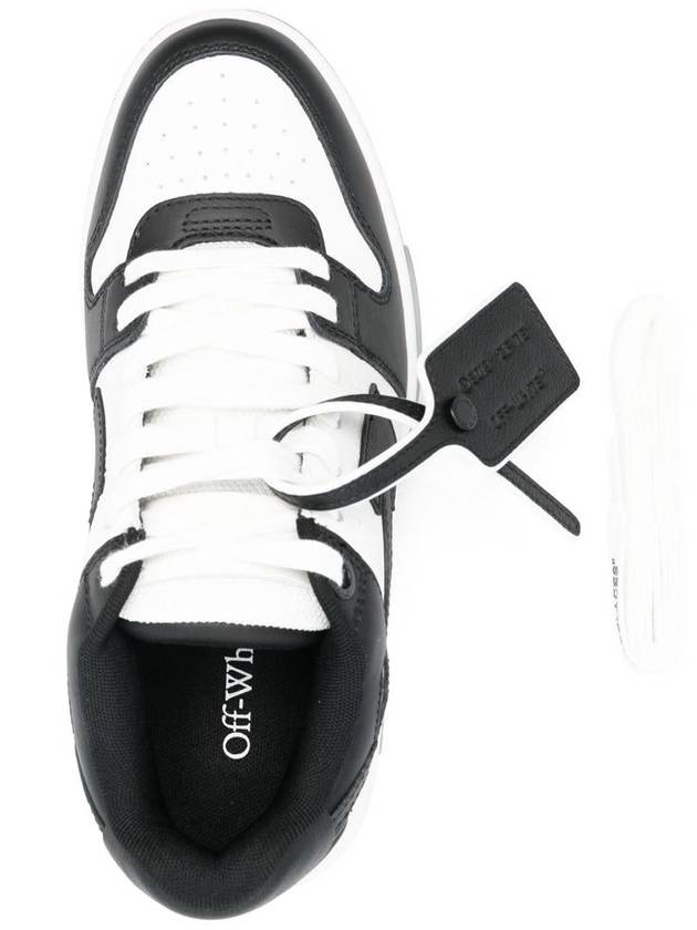 Women's Out of Office Lace-Up Low-Top Sneakers White Black - OFF WHITE - BALAAN 5