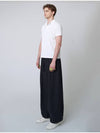 AU41PT11 Striped Wide Pants_Dark Navy - ATHPLATFORM - BALAAN 6