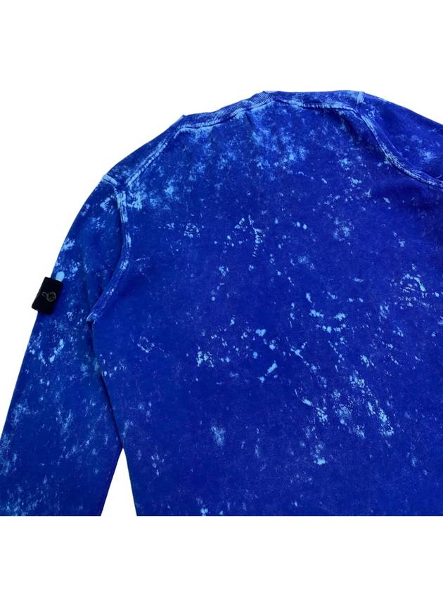 Off-Dye OVD Treatment Long Sleeve T Shirt Bluette - STONE ISLAND - BALAAN 6