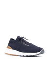 Knit Low Top Sneakers Blue - BRUNELLO CUCINELLI - BALAAN 8