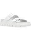 Arizona Chunky Leather Slippers White - BIRKENSTOCK - BALAAN 4