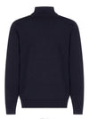 Oblique Jacquard Wool Knit Top Navy - DIOR - BALAAN 4