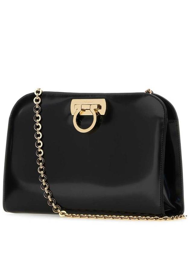 Diana Clutch Shoulder Bag Black - SALVATORE FERRAGAMO - BALAAN 3