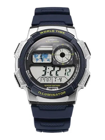 AE 1000W 2AVDF AE 1000W 2A Vintage Digital Sports Men’s Urethane Watch - CASIO - BALAAN 1