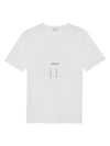 Rive Gauche Short Sleeve T-Shirt White - SAINT LAURENT - BALAAN 2