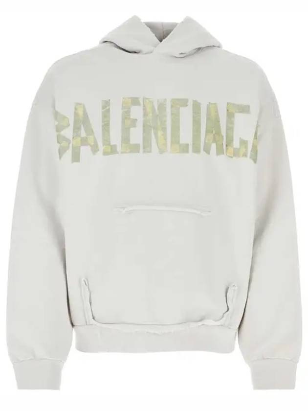 Tape Type Ribbed Pocket Large Fit Hoodie White - BALENCIAGA - BALAAN 2