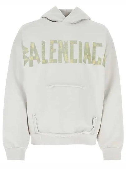 Tape Type Ribbed Pocket Large Fit Hoodie White - BALENCIAGA - BALAAN 2