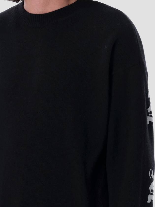 Palm Angels Monogram Series Knit Top Black - PALM ANGELS - BALAAN 4