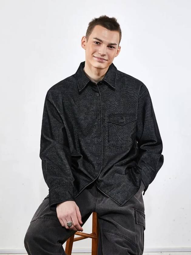 Corduroy washed shirt outer black 0080 VMM - VOYONN - BALAAN 11