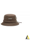 Le Bob Gadjo Bow Bucket Hat Dark Brown - JACQUEMUS - BALAAN 2