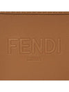 Mini Logo Leather Tote Bag Brown - FENDI - BALAAN 9