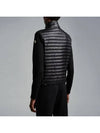 Women's High Neck Wool Padded Cardigan Black - MONCLER - BALAAN 3