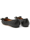 Varina Quilting Leather Ballet Flat Black - SALVATORE FERRAGAMO - BALAAN 6