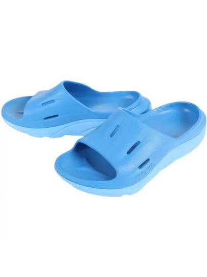 Ora Recovery Slide 3 Slippers Blue - HOKA ONE ONE - BALAAN 2