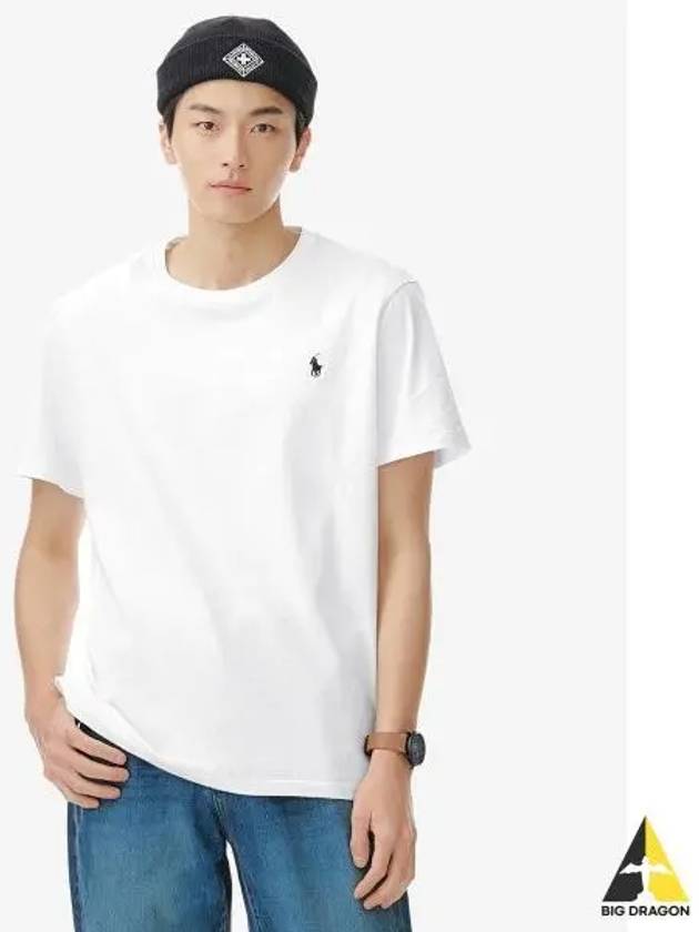 Custom Slim Fit Cotton T Shirt White - POLO RALPH LAUREN - BALAAN 1