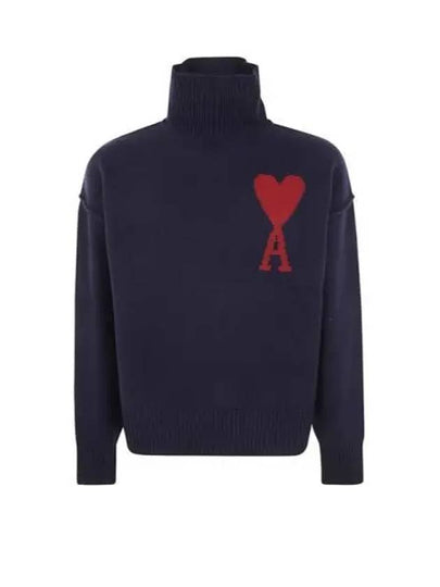 De Coeur Turtleneck Navy - AMI - BALAAN 2