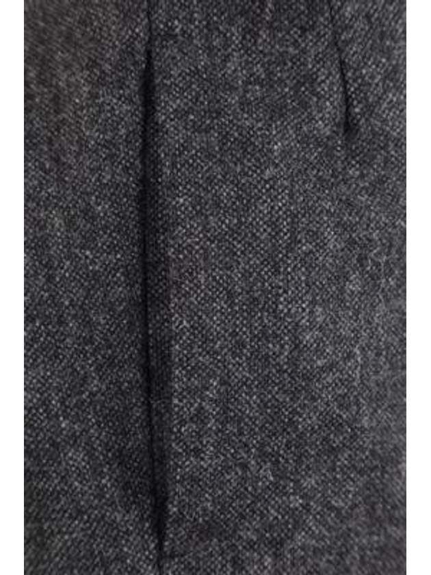 Donegal Tweed Low Rise 4 Bar Backstrap Straight Pants Grey - THOM BROWNE - BALAAN 4