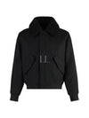 Shearling Collar Jacket Black - AMI - BALAAN 2