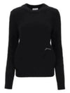 Alpaca Wool Blend Knit Top Black - GANNI - BALAAN 2