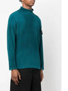 Shadow Project Mock Neck Knit Top Blue - STONE ISLAND - BALAAN 3