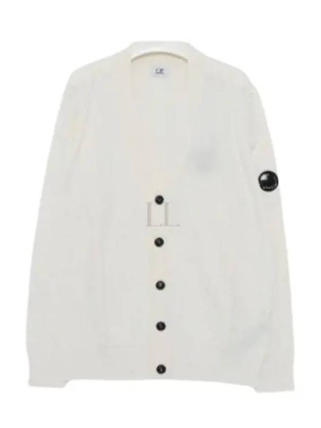 Lens Cotton Cardigan White - CP COMPANY - BALAAN 2