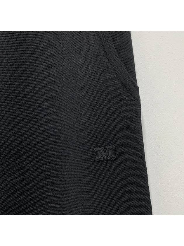 Zigote Wide Wool Slacks Black - MAX MARA - BALAAN 7