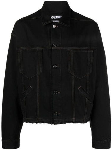 La Veste De Nimes Criollo Boxy Denim Jacket Black - JACQUEMUS - BALAAN 1